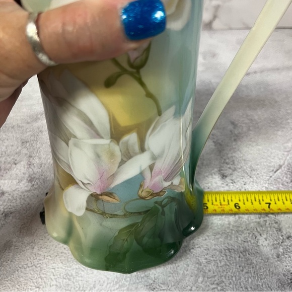 Beautiful Vintage RS Germany Large Porcelain Chocolate Pot Pitcher - Picture 16 of 16